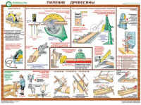 Комплект плакатов "Безопасность труда при деревообработке" - fgospostavki.ru - Асбест