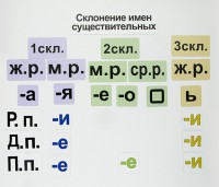 Набор магнитных карточек "Склонение имен существительных" - fgospostavki.ru - Асбест