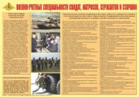Плакат "Военно-учетные специальности солдат, матросов, сержантов и старшин" - fgospostavki.ru - Асбест