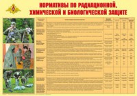 Плакат "Нормативы по радиационной, химической и биологической защите" - fgospostavki.ru - Асбест