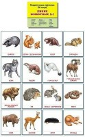 Раздаточные карточки "Дикие животные (1)" - fgospostavki.ru - Асбест