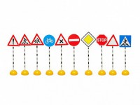 Комплект стоек с дорожными знаками № 1 - fgospostavki.ru - Асбест