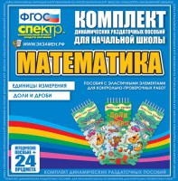 Динамические раздаточные пособия. Математика (Эластичные элементы). Единицы измерения, доли и дроби. - fgospostavki.ru - Асбест