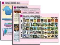 Комплект таблиц по географии "Природа материков и океанов" раздаточные (цветные, ламинированные, А4, 12 штук) - fgospostavki.ru - Асбест