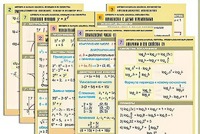 Комплект таблиц по всему курсу "Алгебра и начала анализа" (50 таблиц, А1, полноцветные, ламинированные) - fgospostavki.ru - Асбест