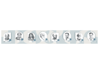 Стенд-лента "Выдающиеся ученые-биологи" - fgospostavki.ru - Асбест