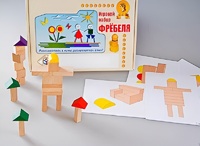 Игровой набор Фребеля "Конструктор деревянный без соединений-3" (Серия "Эксперимент") - fgospostavki.ru - Асбест