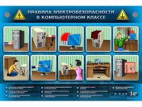 Интерактивный электрифицированный светодинамический стенд "Правила техники электробезопасности в компьютерном классе" - fgospostavki.ru - Асбест