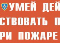 Комплект плакатов "Умей действовать при пожаре" - fgospostavki.ru - Асбест