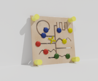 Тактильно-развивающая панель с лабиринтами - fgospostavki.ru - Асбест