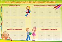 Стенд "Мы за здоровый образ жизни" - fgospostavki.ru - Асбест