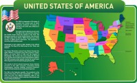 Стенд "United States Of America" - fgospostavki.ru - Асбест