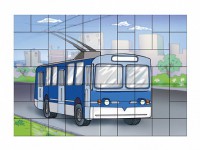 Магнитный пазл "Троллейбус" - fgospostavki.ru - Асбест