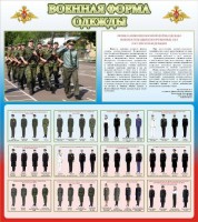 Стенд "Военная форма одежды (герб РФ) " - fgospostavki.ru - Асбест