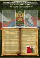 Стенд "Конституция РФ и Федеральный закон "О воинской обязанности и военной службе" - fgospostavki.ru - Асбест