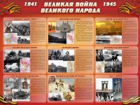 Стенд "Великая война Великого народа" Вариант 1 (9 блоков) - fgospostavki.ru - Асбест
