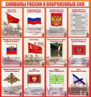 Стенд "Символы России и вооруженных сил" - fgospostavki.ru - Асбест