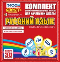 Динамические раздаточные пособия. Русский язык (веера). Читаем по слогам (слоги из двух букв). Конструируем слова (слоги из двух и трех букв). - fgospostavki.ru - Асбест