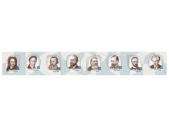 Стенд-лента "Выдающиеся ученые-историки" - fgospostavki.ru - Асбест