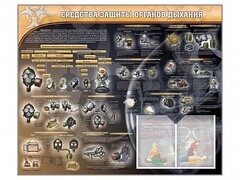 Стенд "Средства защиты органов дыхания (индивидуальные средства защиты)" - fgospostavki.ru - Асбест