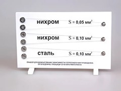 Прибор для демонстрации зависимости сопротивления проводника от его длины, сечения и материала - fgospostavki.ru - Асбест