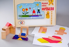 Игровой набор Фребеля "Конструктор деревянный без соединений-2" (Серия "Эксперимент") - fgospostavki.ru - Асбест