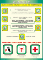 Таблица "Выполняйте опыты только по инструкции" (100х140 сантиметров, винил) - fgospostavki.ru - Асбест