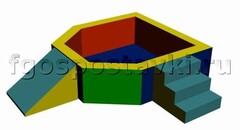 Сухой бассейн "Крепость" 1,5х1,2 метра - fgospostavki.ru - Асбест
