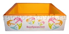Бассейн "Вообразилия" квадратный с шелкографией - fgospostavki.ru - Асбест