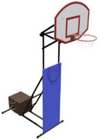 Стойка стритбольная-минибаскетбольная складная, переносная (регулируемая высота от 2,75 метров до 3,05 метра) - fgospostavki.ru - Асбест