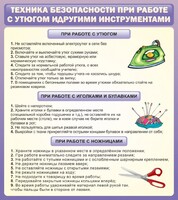 Стенд "Техника безопасности при работе с утюгом" - fgospostavki.ru - Асбест