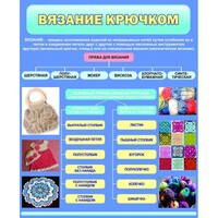 Стенд "Вязание крючком" - fgospostavki.ru - Асбест