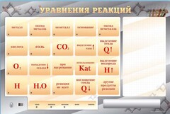 Светодинамический стенд "Уравнения реакций" с маркерными полями - fgospostavki.ru - Асбест