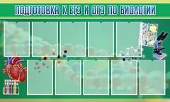 Стенд "Подготовка к ЕГЭ и ОГЭ по биологии" Вариант 2 - fgospostavki.ru - Асбест