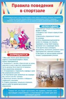 Стенд "Правила поведения в спортзале №1" - fgospostavki.ru - Асбест