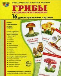 Демонстрационные карточки "Грибы съедобные и не съедобные" - fgospostavki.ru - Асбест