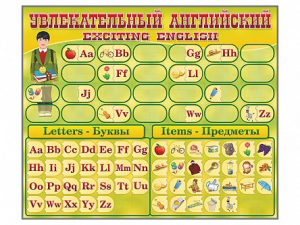 Комплект оборудования "Английский алфавит" с комплектом тематических магнитов - fgospostavki.ru - Асбест