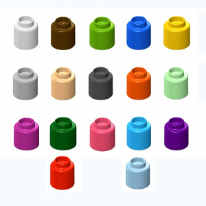  Элемент конструктора одиночный одноцветный Color Blocks 100 штук - fgospostavki.ru - Асбест