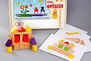 Игровой набор Фребеля "Конструктор деревянный без соединений-4" (Серия "Эксперимент") - fgospostavki.ru - Асбест
