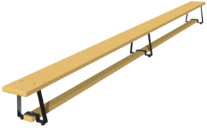 Скамейка гимнастическая (металлические ножки) (4 м)  - fgospostavki.ru - Асбест