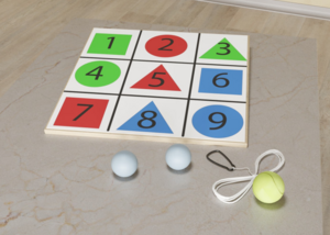 Мишень напольная цветная с цифрами - fgospostavki.ru - Асбест