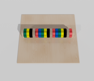 Тактильно-развивающая панель с разноцветными кругами - fgospostavki.ru - Асбест