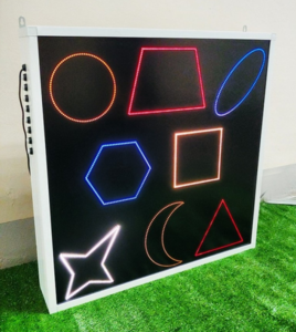 Панель интерактивная со светящимися цветными фигурами - fgospostavki.ru - Асбест