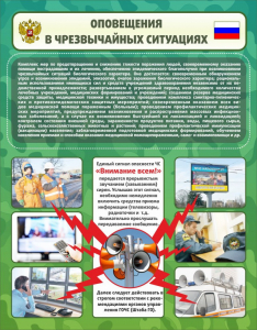 Стенд "Оповещения в чрезвычайных ситуациях" - fgospostavki.ru - Асбест