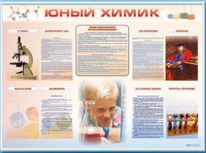 Стенд-уголок "Юный химик" - fgospostavki.ru - Асбест