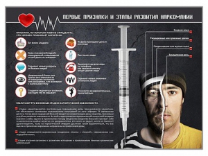 Стенд "Признаки и этапы развития наркомании" - fgospostavki.ru - Асбест