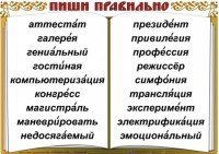 Комплект таблиц "Словарные слова" - fgospostavki.ru - Асбест