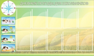 Стенд "Дневник погоды" - fgospostavki.ru - Асбест