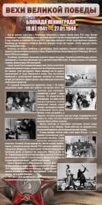 Стенд "Блокада Ленинграда" - fgospostavki.ru - Асбест