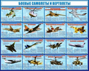 Стенд "Боевые самолеты и вертолеты" - fgospostavki.ru - Асбест